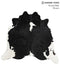 Black and White XX-Large Brazilian Cowhide Rug 6'10