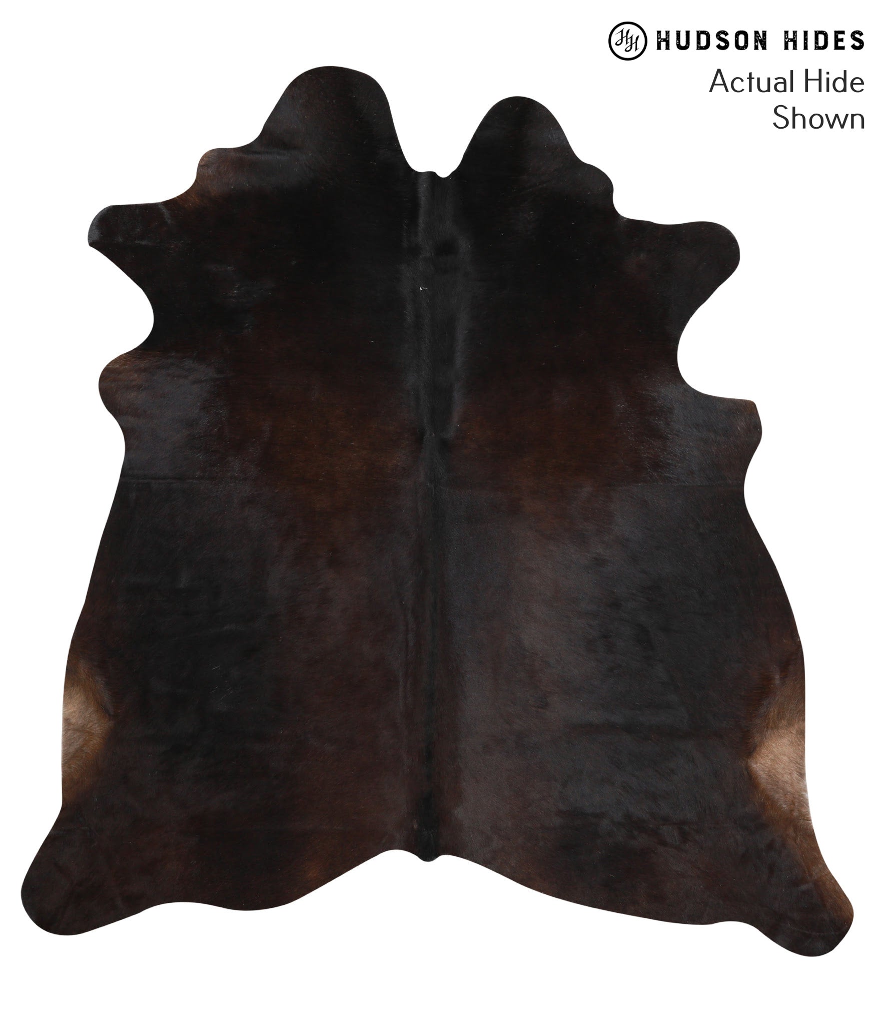 Chocolate and White Cowhide Rug #42552