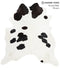Black and White XX-Large Brazilian Cowhide Rug 7'8