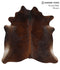 Dark Brindle X-Large Brazilian Cowhide Rug 6'6