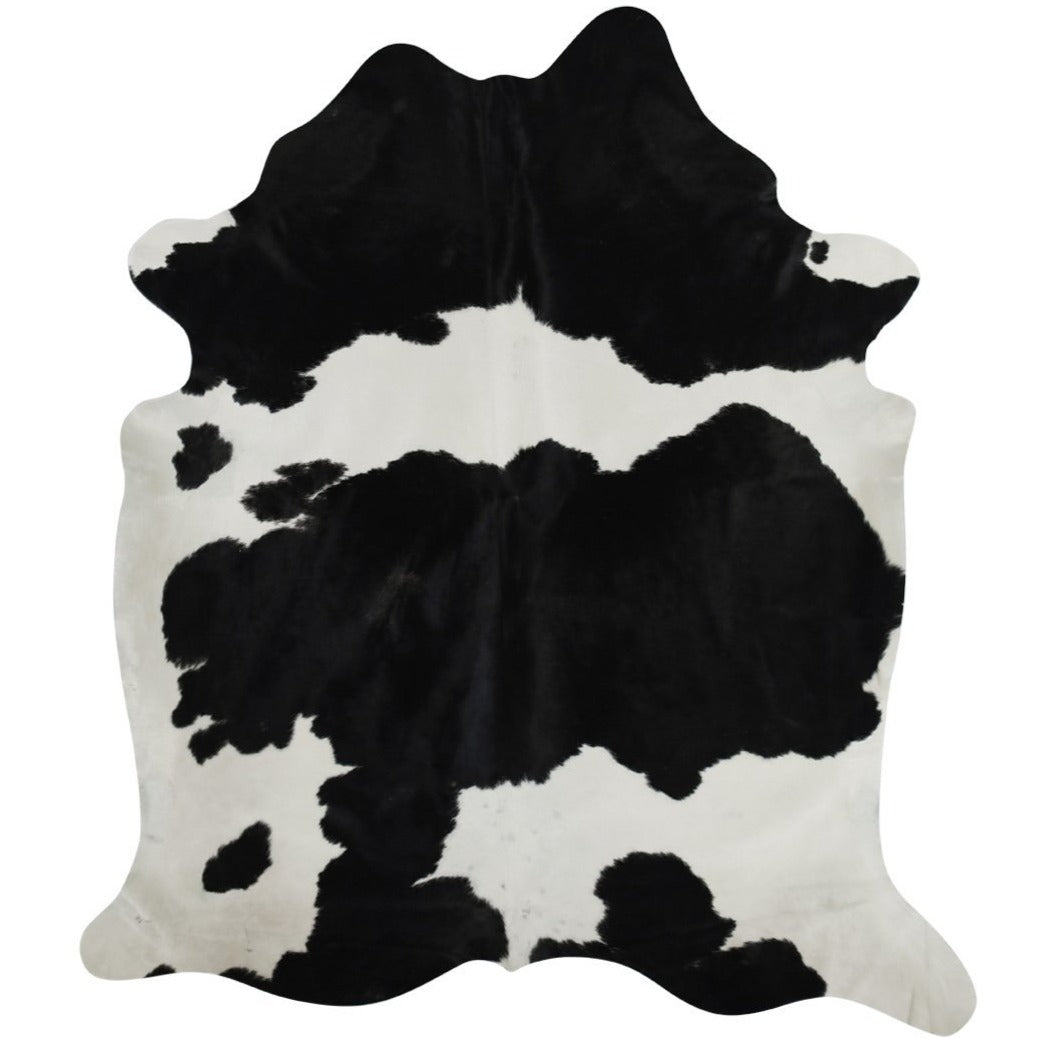 Black & White Brazilian Cowhide Rug