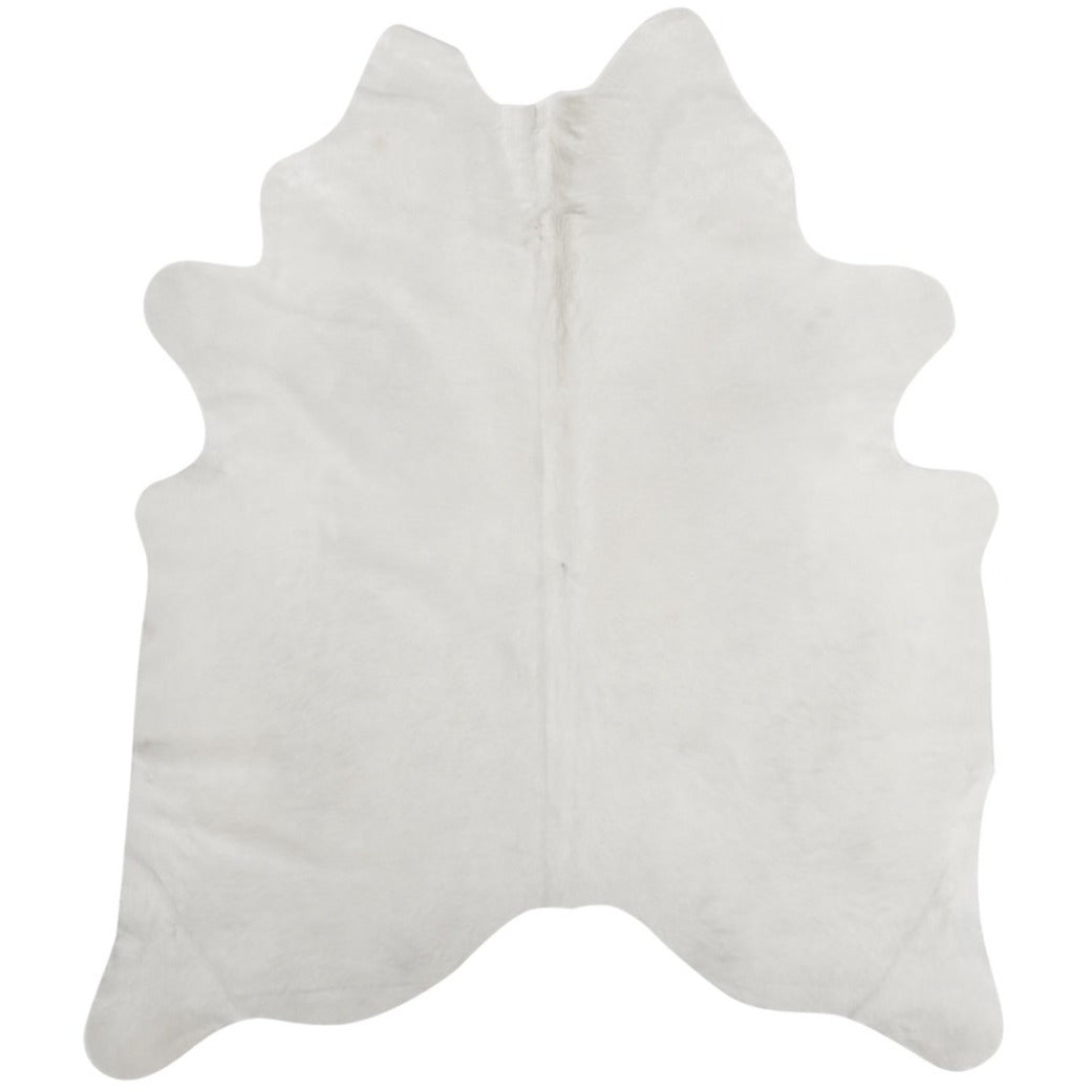 White Brazilian Cowhide Rug