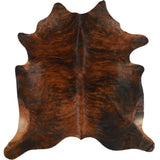 Dark Brindle Brazilian Cowhide Rug