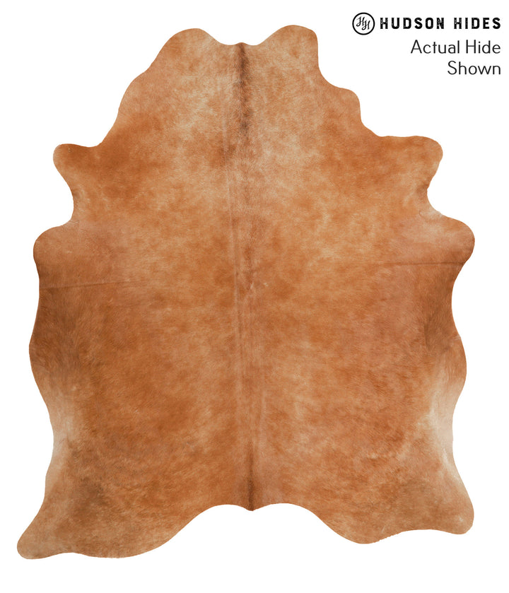 Solid Brown X-Large Brazilian Cowhide Rug 7'0"H x 6'0"W #48341 by Hudson Hides