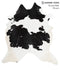 Black and White X-Large Brazilian Cowhide Rug 8'0