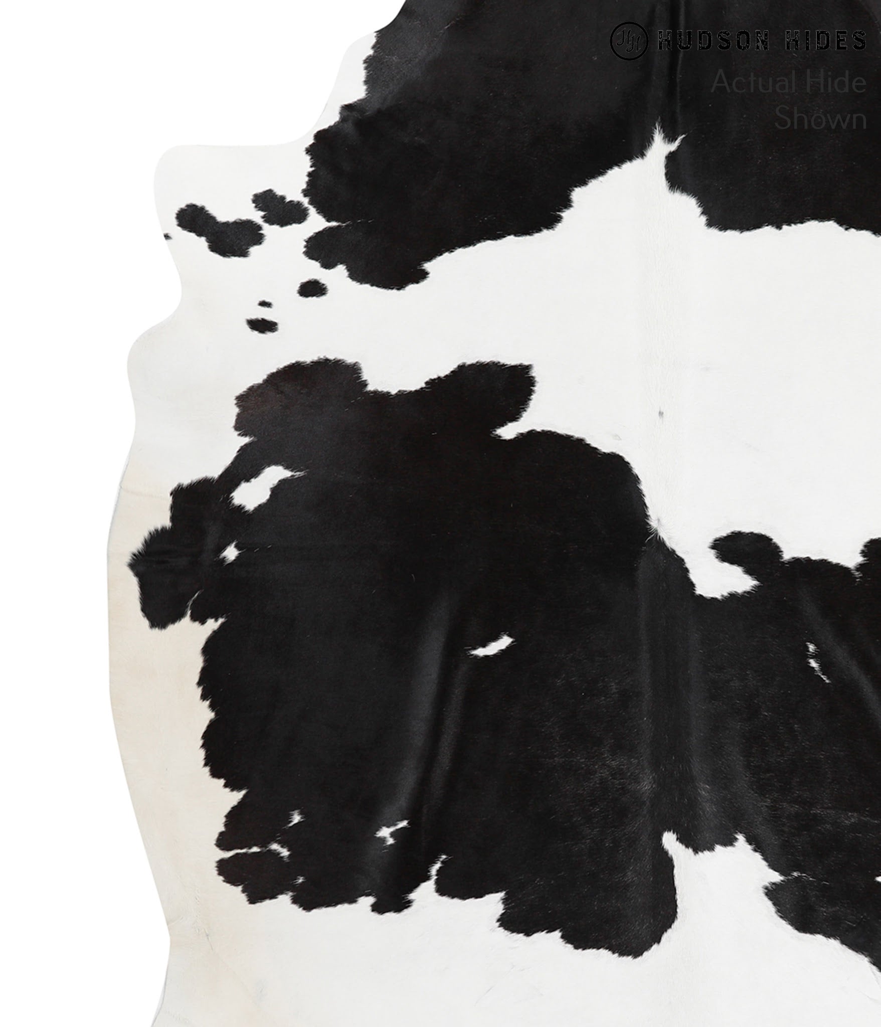 Black and White Cowhide Rug #48406