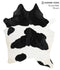 Black and White X-Large Brazilian Cowhide Rug 7'3