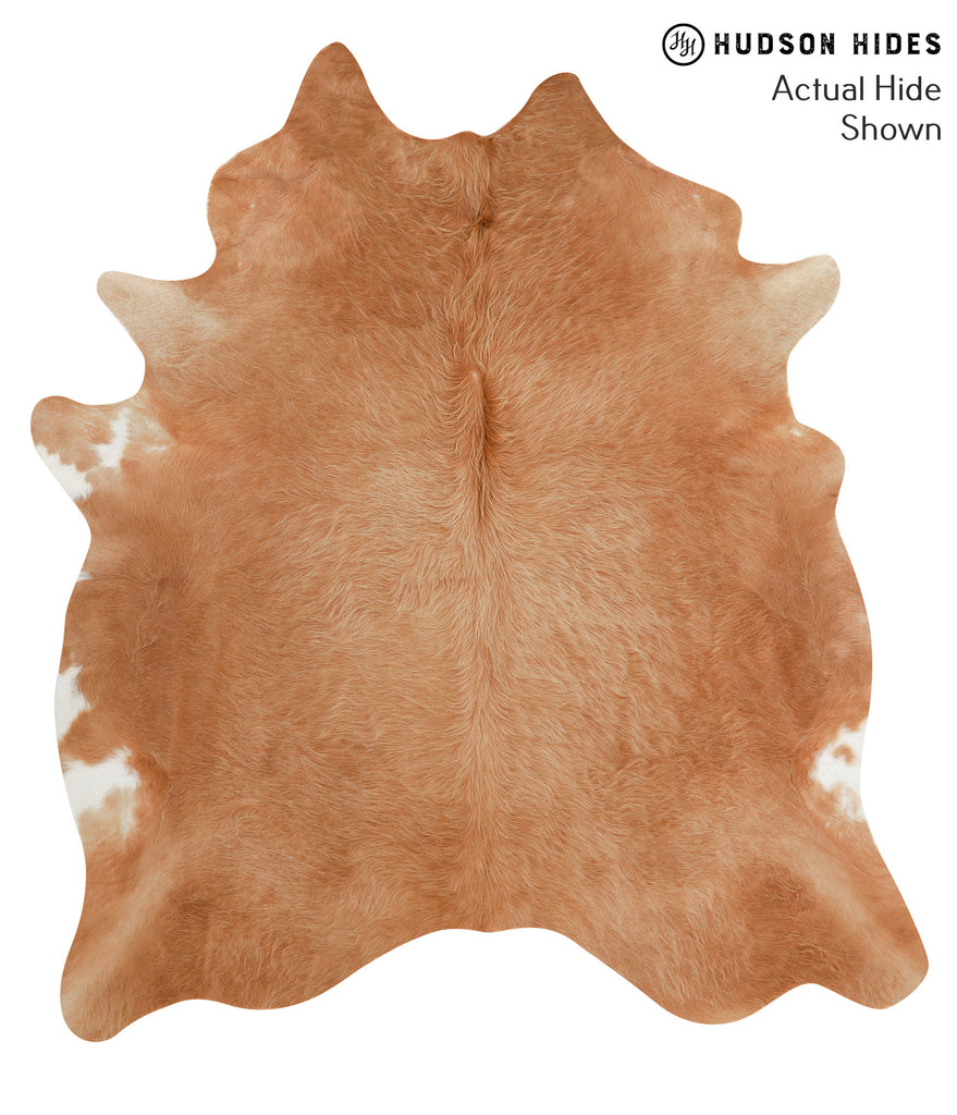 Solid Brown X-Large Brazilian Cowhide Rug 7'4"H x 6'7"W #48430 by Hudson Hides
