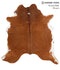 Brown and White Regular XX-Large Brazilian Cowhide Rug 7'3