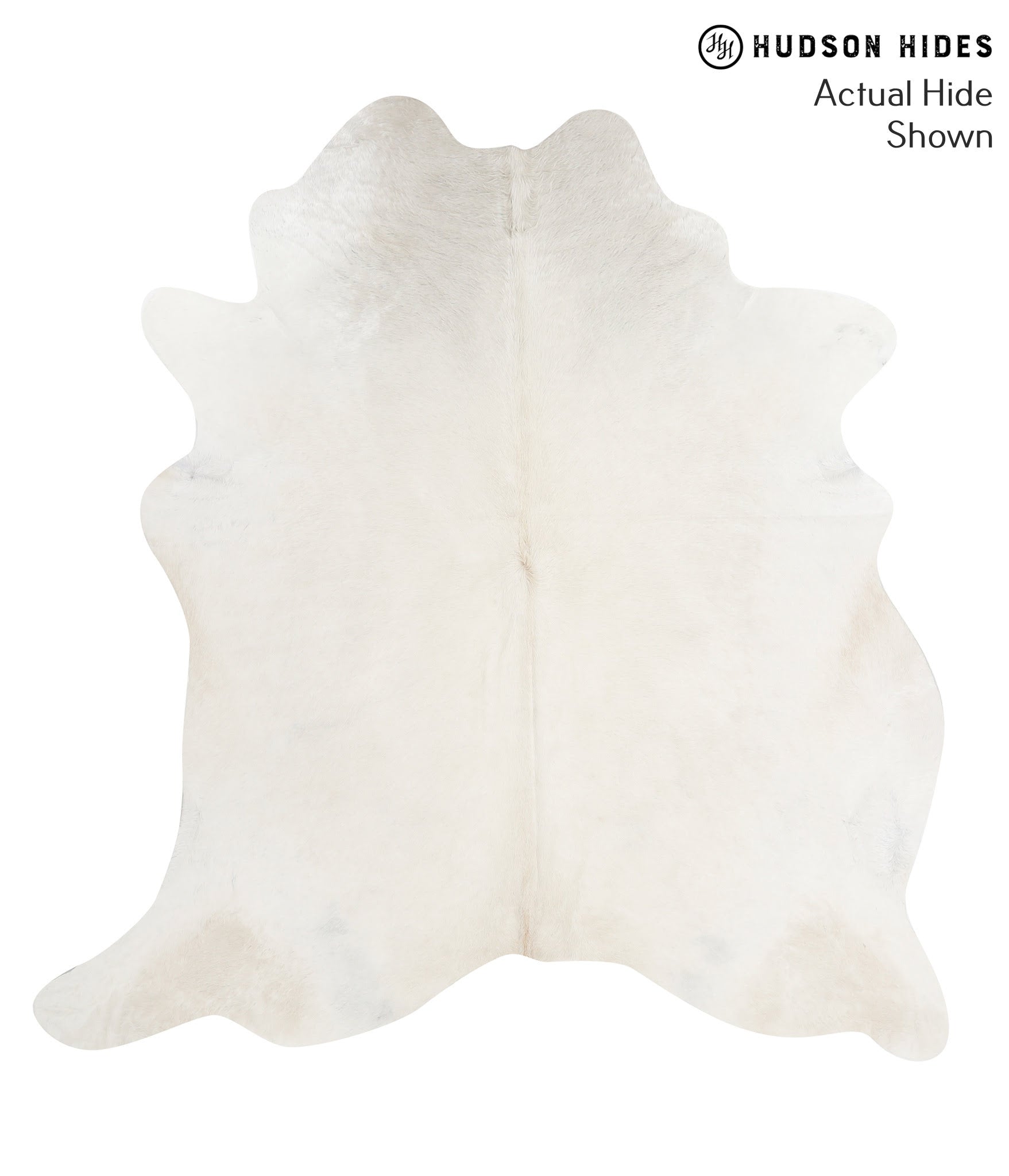 Solid White Cowhide Rug #48467