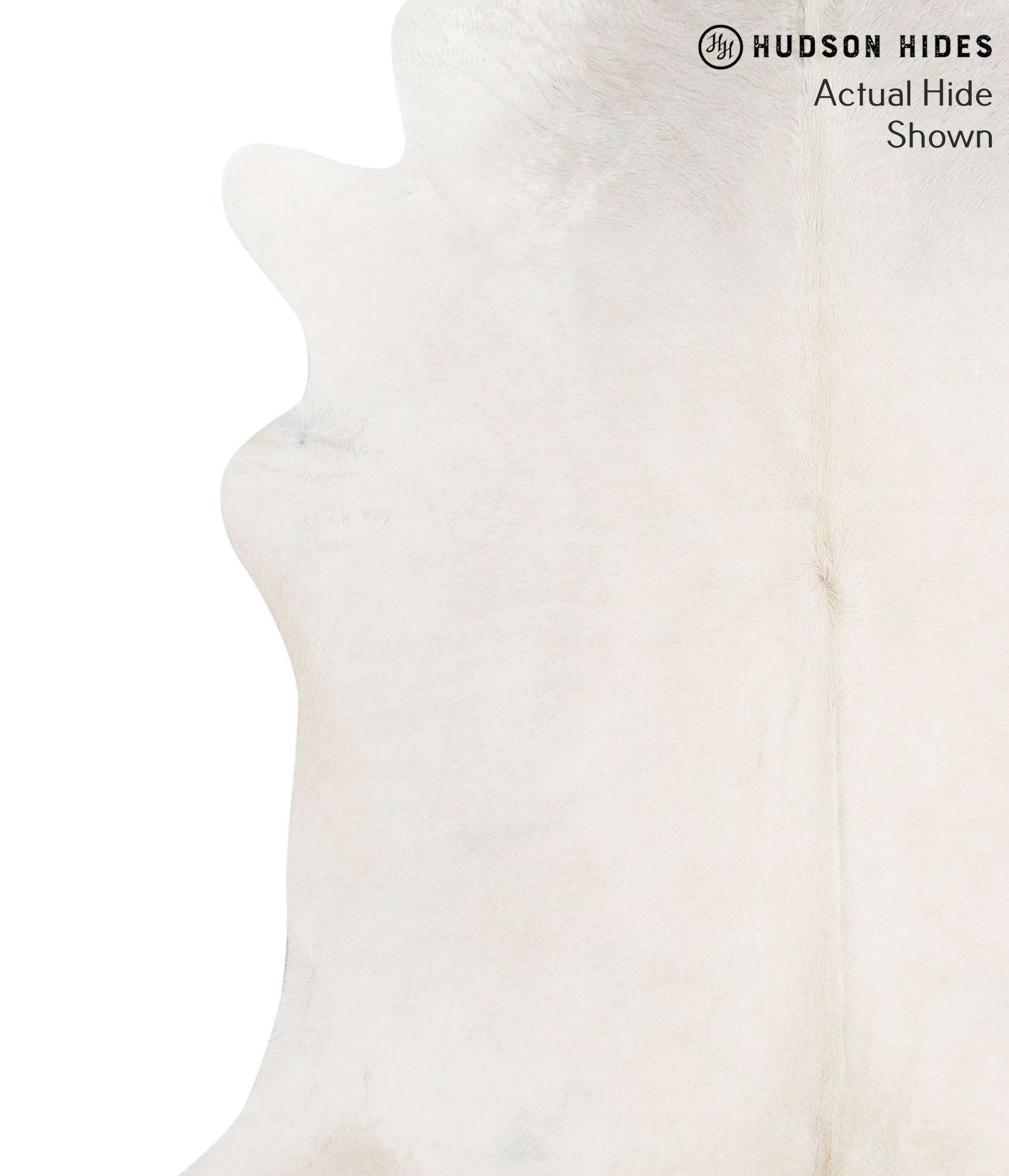 Solid White Cowhide Rug #48467