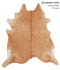 Solid Brown X-Large Brazilian Cowhide Rug 7'5