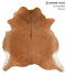 Solid Brown X-Large Brazilian Cowhide Rug 7'0