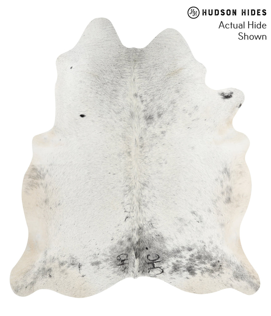 Salt and Pepper Black XX-Large Brazilian Cowhide Rug 7'8"H x 6'9"W #48613 by Hudson Hides