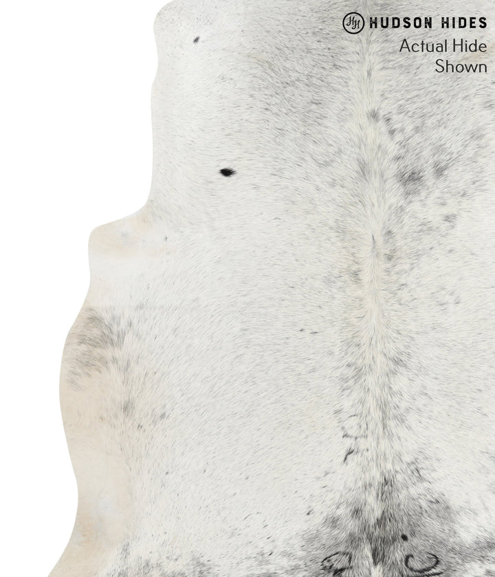 Salt and Pepper Black XX-Large Brazilian Cowhide Rug 7'8"H x 6'9"W #48613 by Hudson Hides