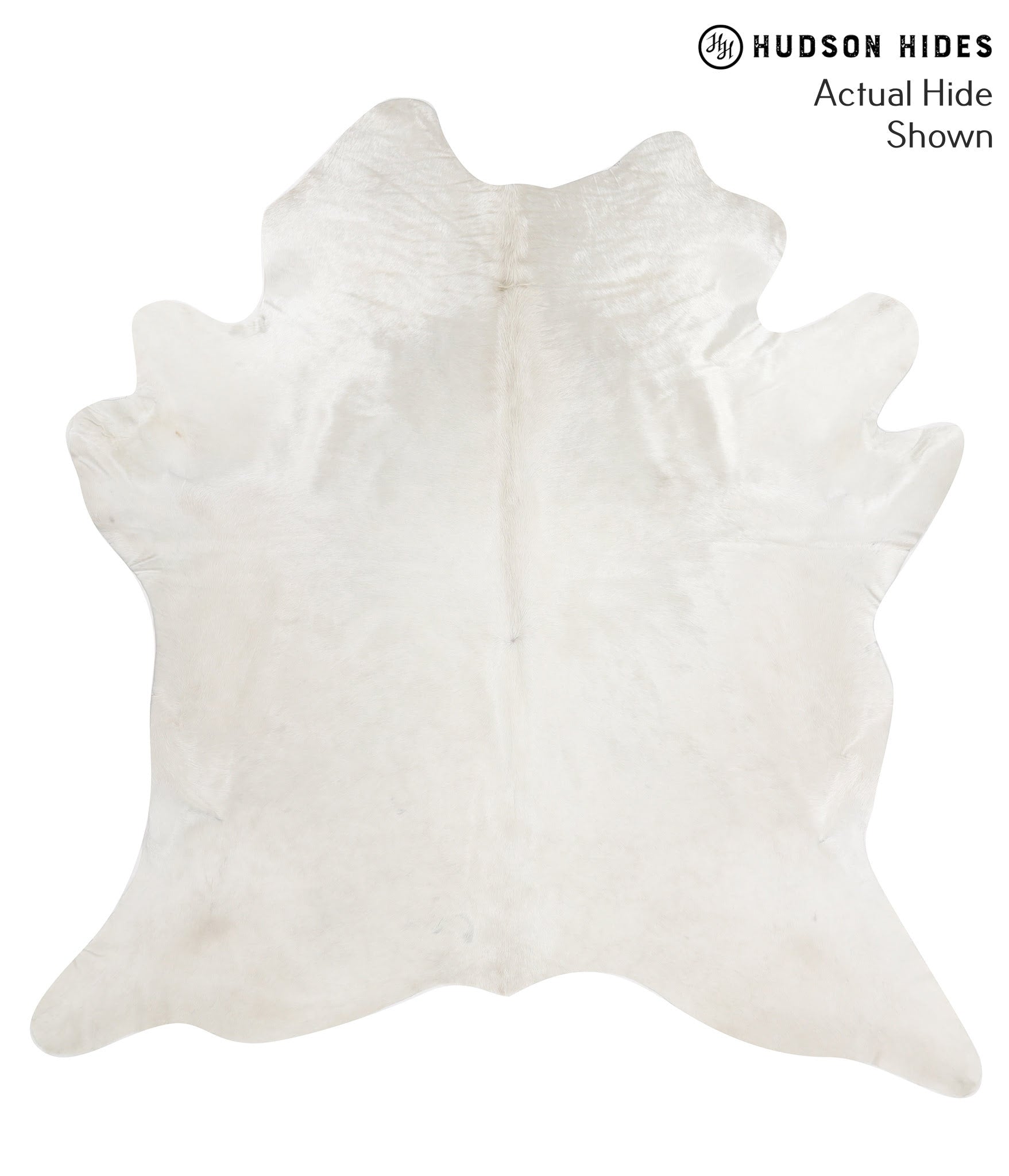 Solid White Cowhide Rug #48730