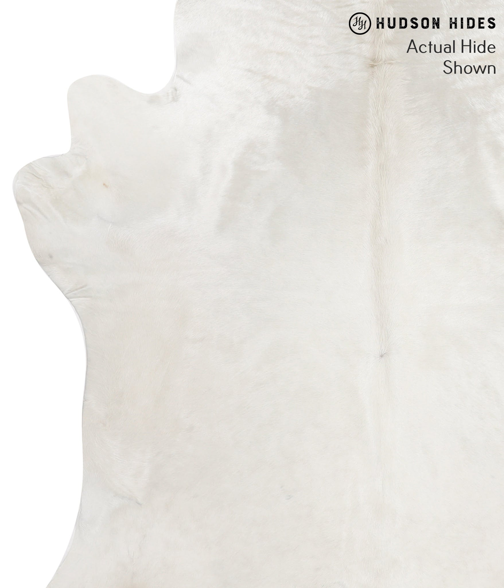 Solid White Cowhide Rug #48730