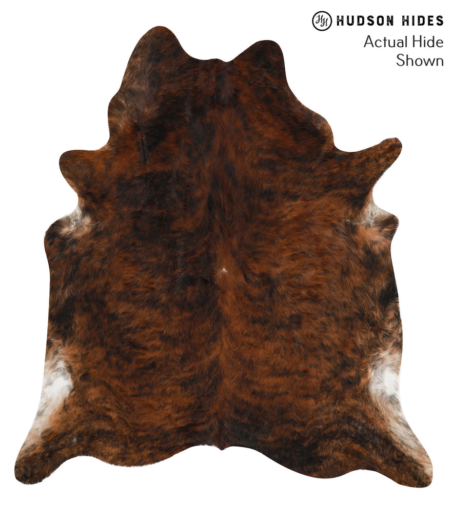 Dark Brindle X-Large Brazilian Cowhide Rug 7'2"H x 6'6"W #48817 by Hudson Hides