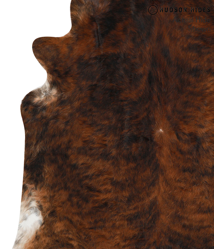 Dark Brindle X-Large Brazilian Cowhide Rug 7'2"H x 6'6"W #48817 by Hudson Hides