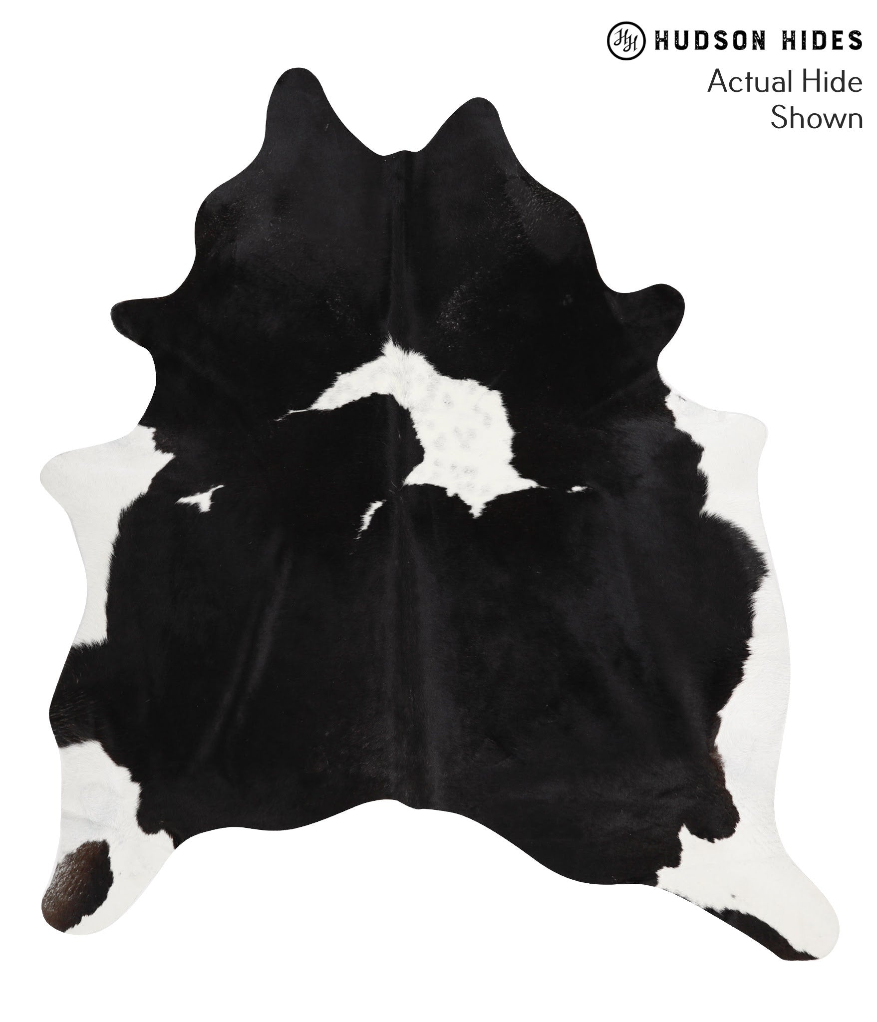 Black and White Cowhide Rug #48873