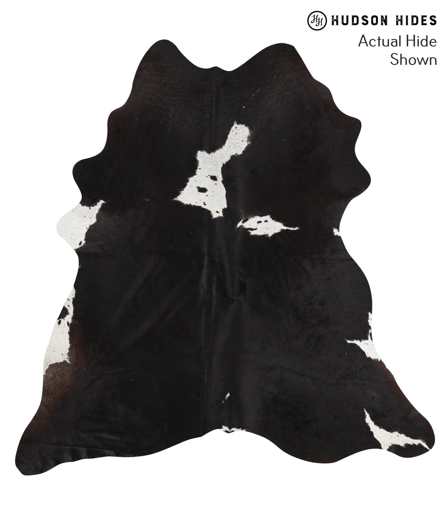 Black and White Cowhide Rug #49038
