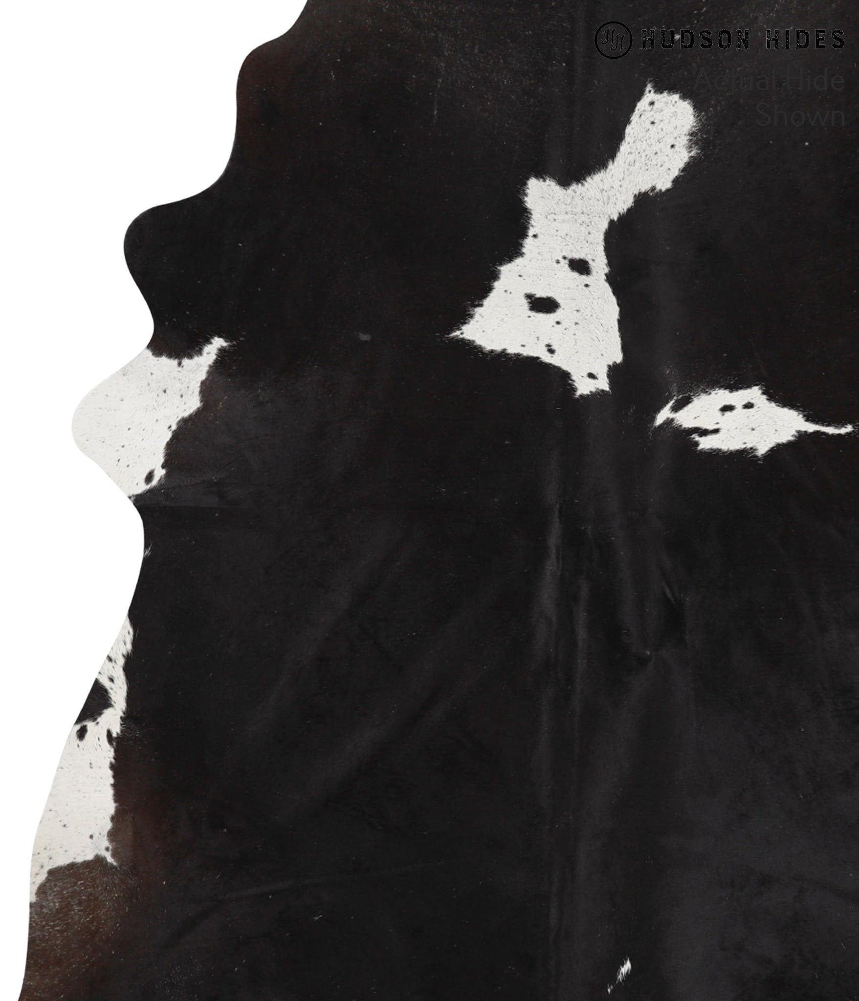 Black and White Cowhide Rug #49038