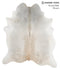 Medium Grey XX-Large Brazilian Cowhide Rug 7'11