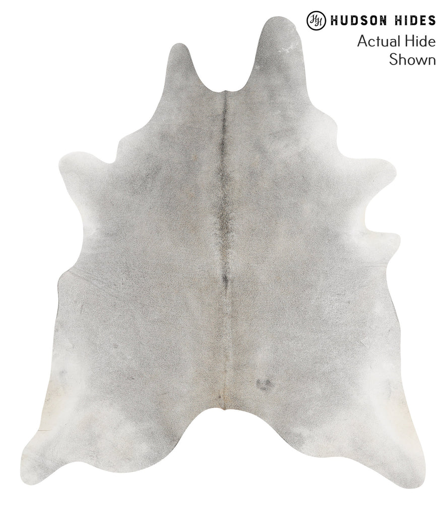 Medium Grey XX-Large Brazilian Cowhide Rug 7'9"H x 6'8"W #49075 by Hudson Hides