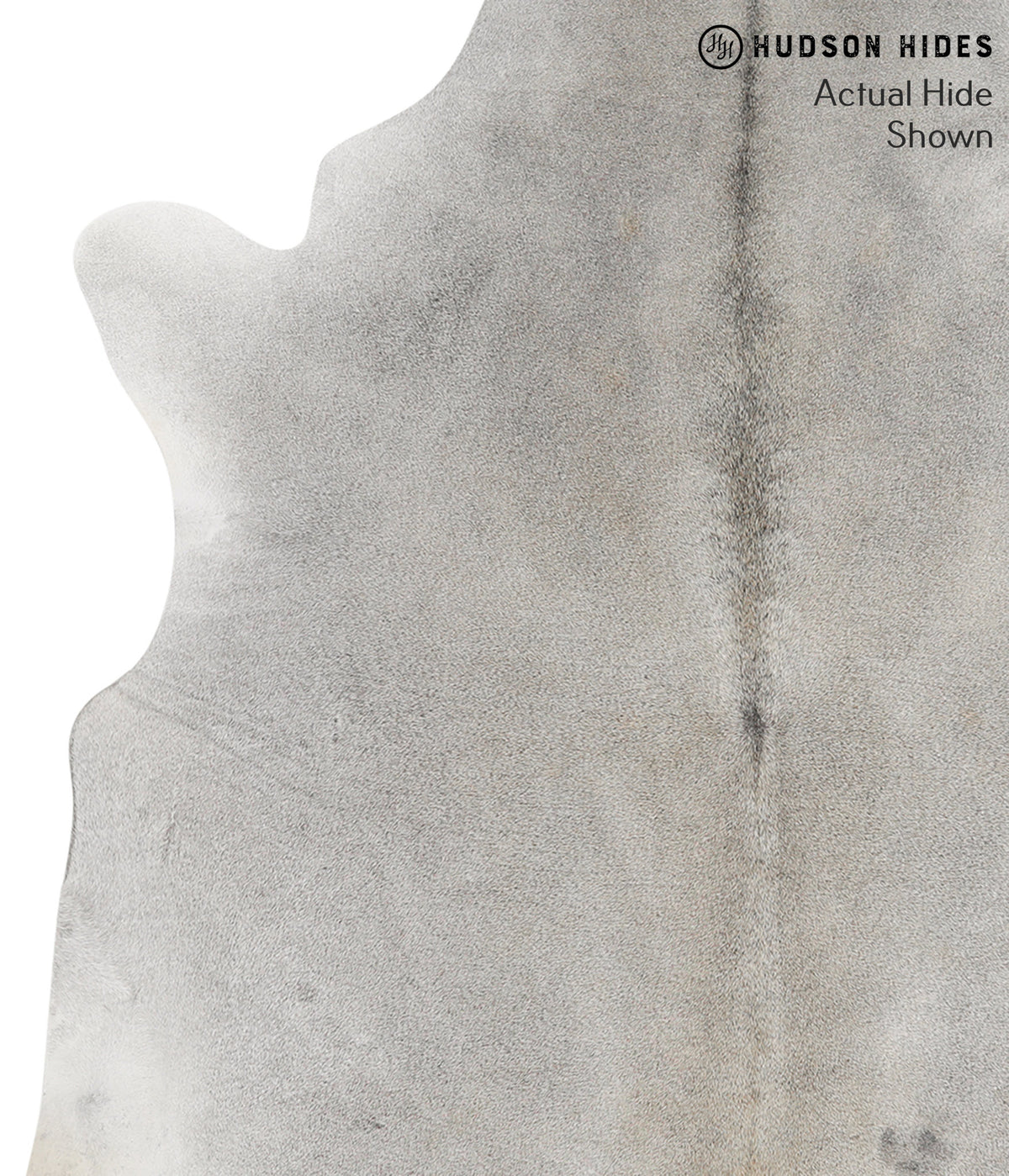 Medium Grey XX-Large Brazilian Cowhide Rug 7'9"H x 6'8"W #49075 by Hudson Hides