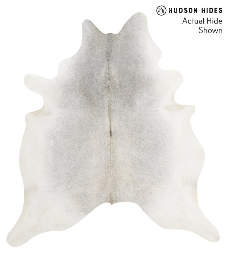 Medium Grey XX-Large Brazilian Cowhide Rug 7'6"H x 6'10"W #49078 by Hudson Hides