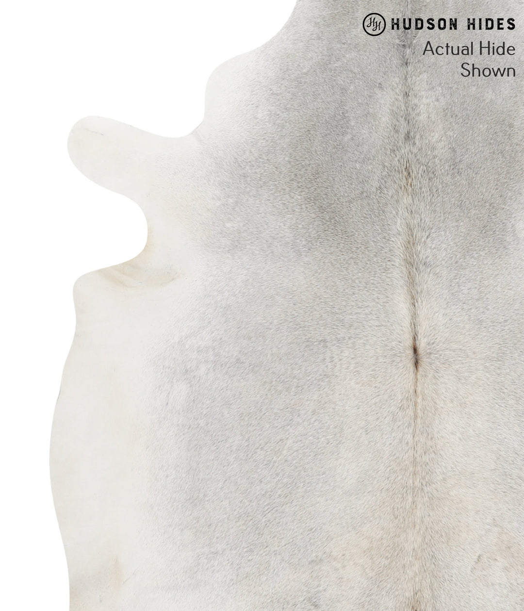 Medium Grey XX-Large Brazilian Cowhide Rug 7'6"H x 6'10"W #49078 by Hu