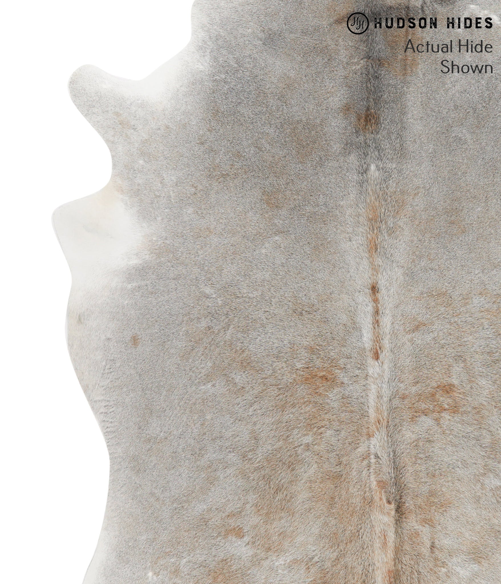 Grey with Beige Cowhide Rug #49093