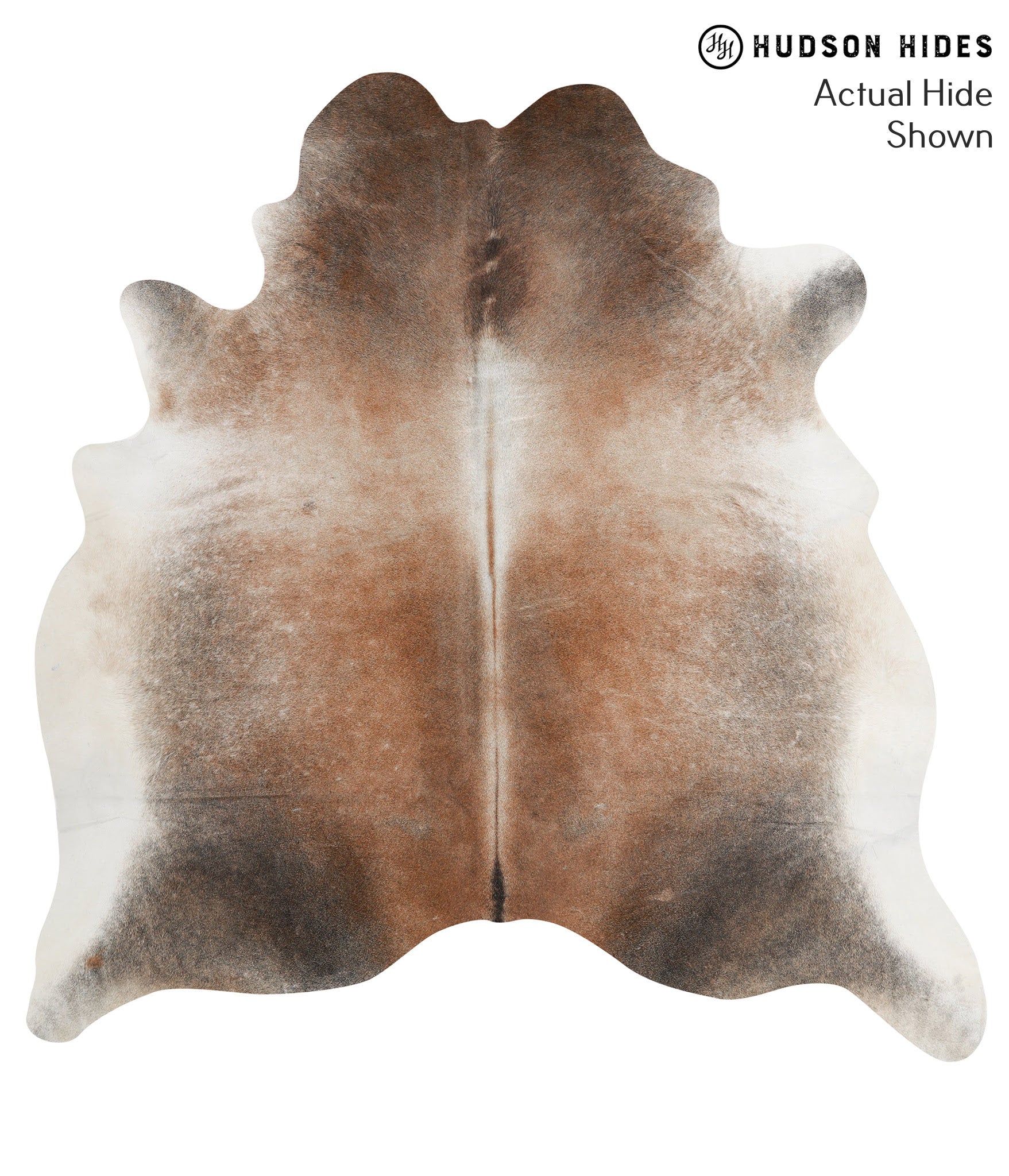 Grey with Beige Cowhide Rug #49227