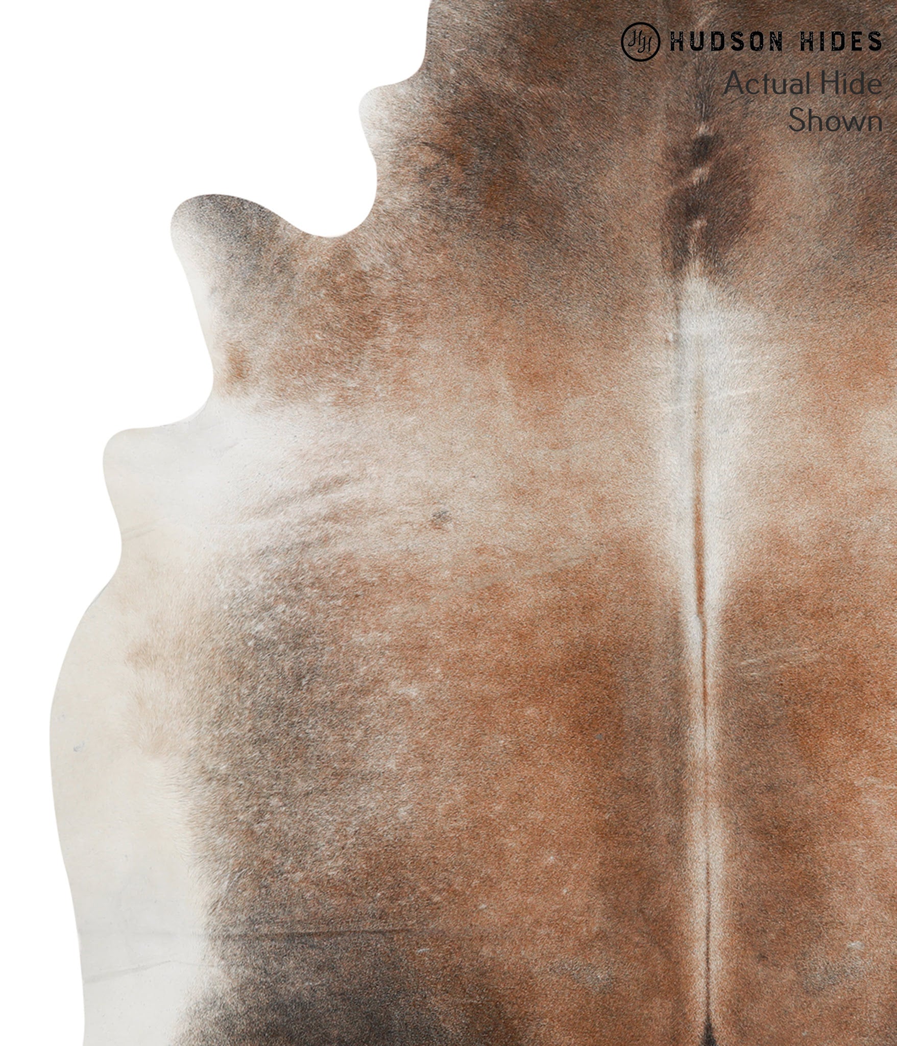 Grey with Beige Cowhide Rug #49227