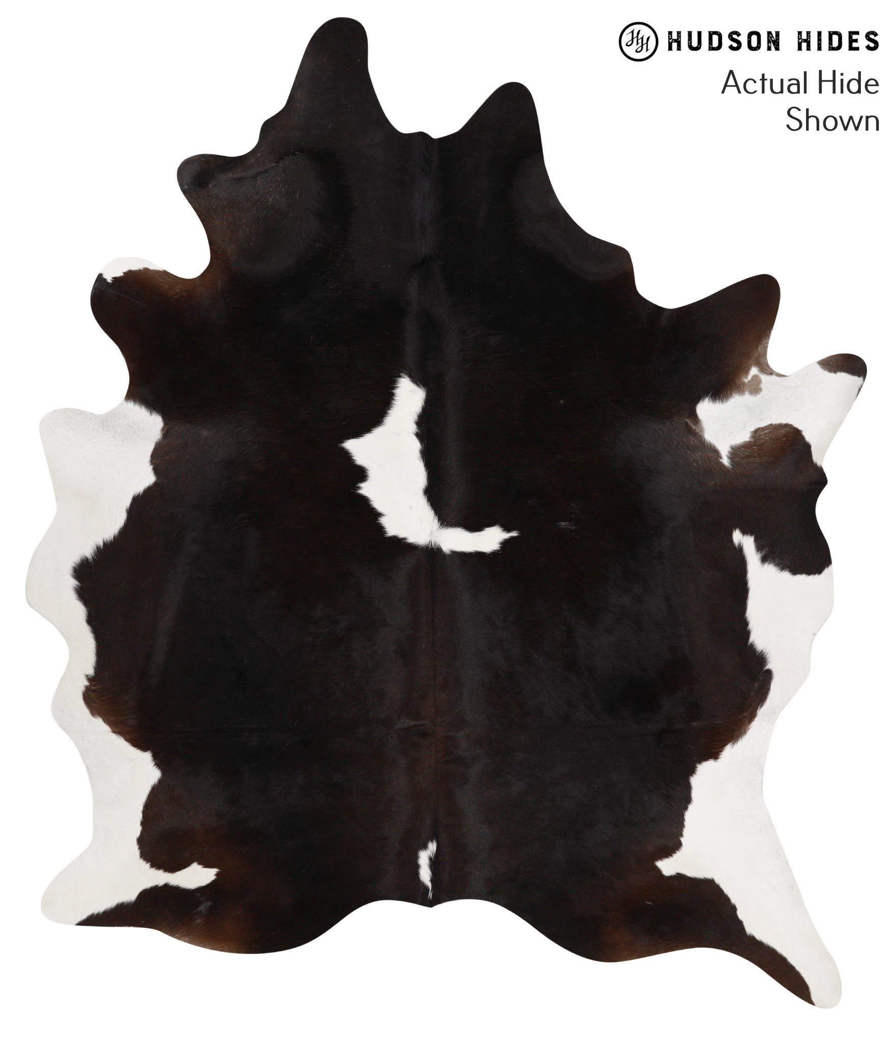 Black and White Cowhide Rug #49276