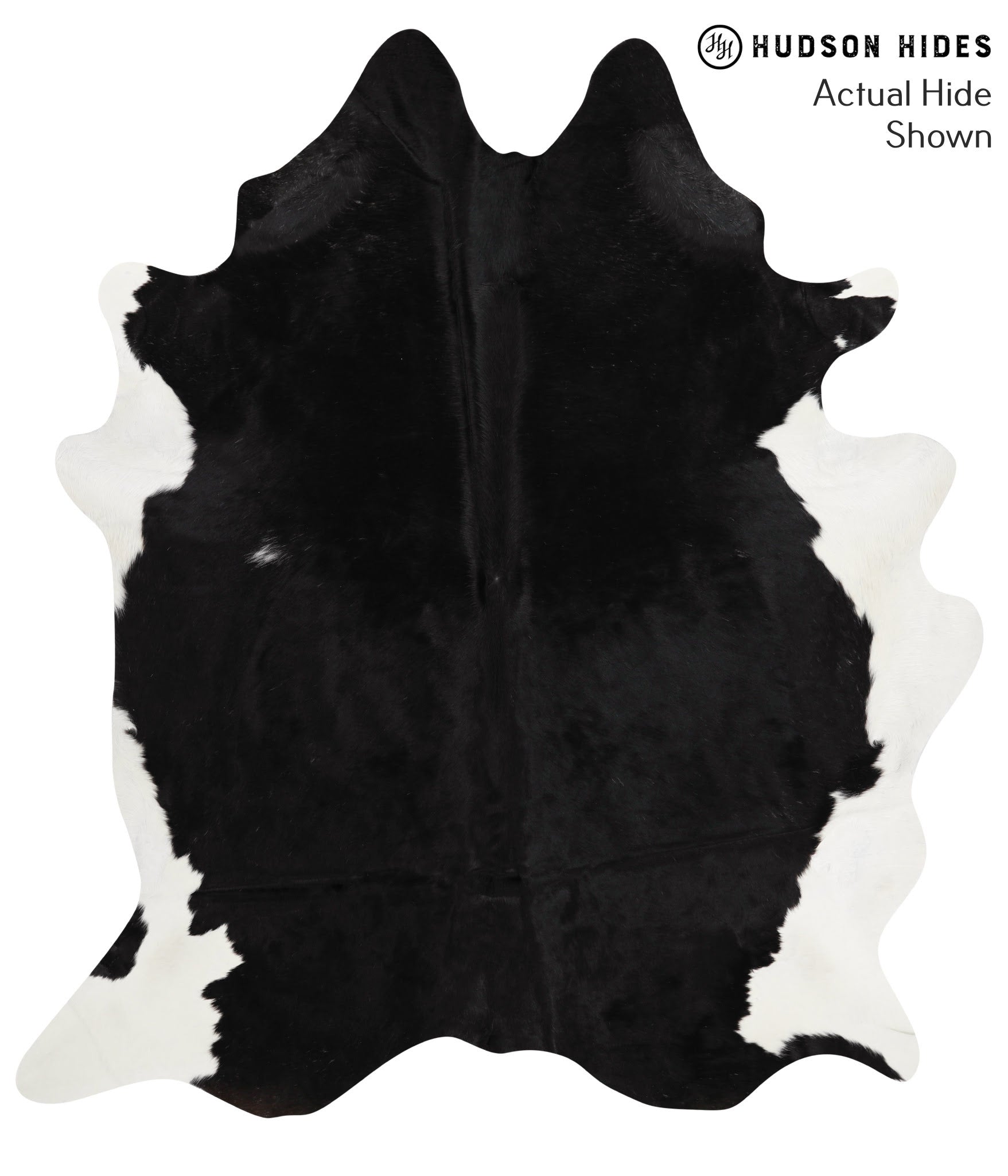 Black and White Cowhide Rug #49286