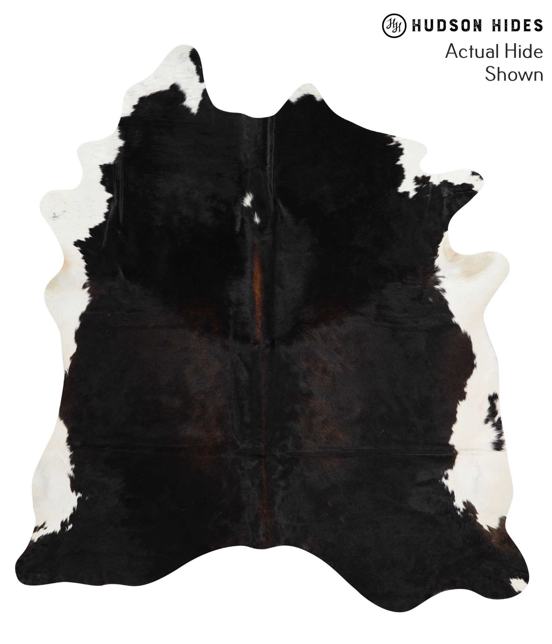 Black and White Cowhide Rug #49291