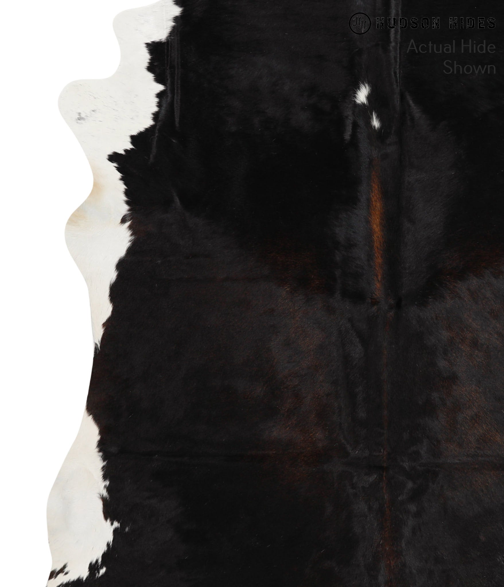 Black and White Cowhide Rug #49291