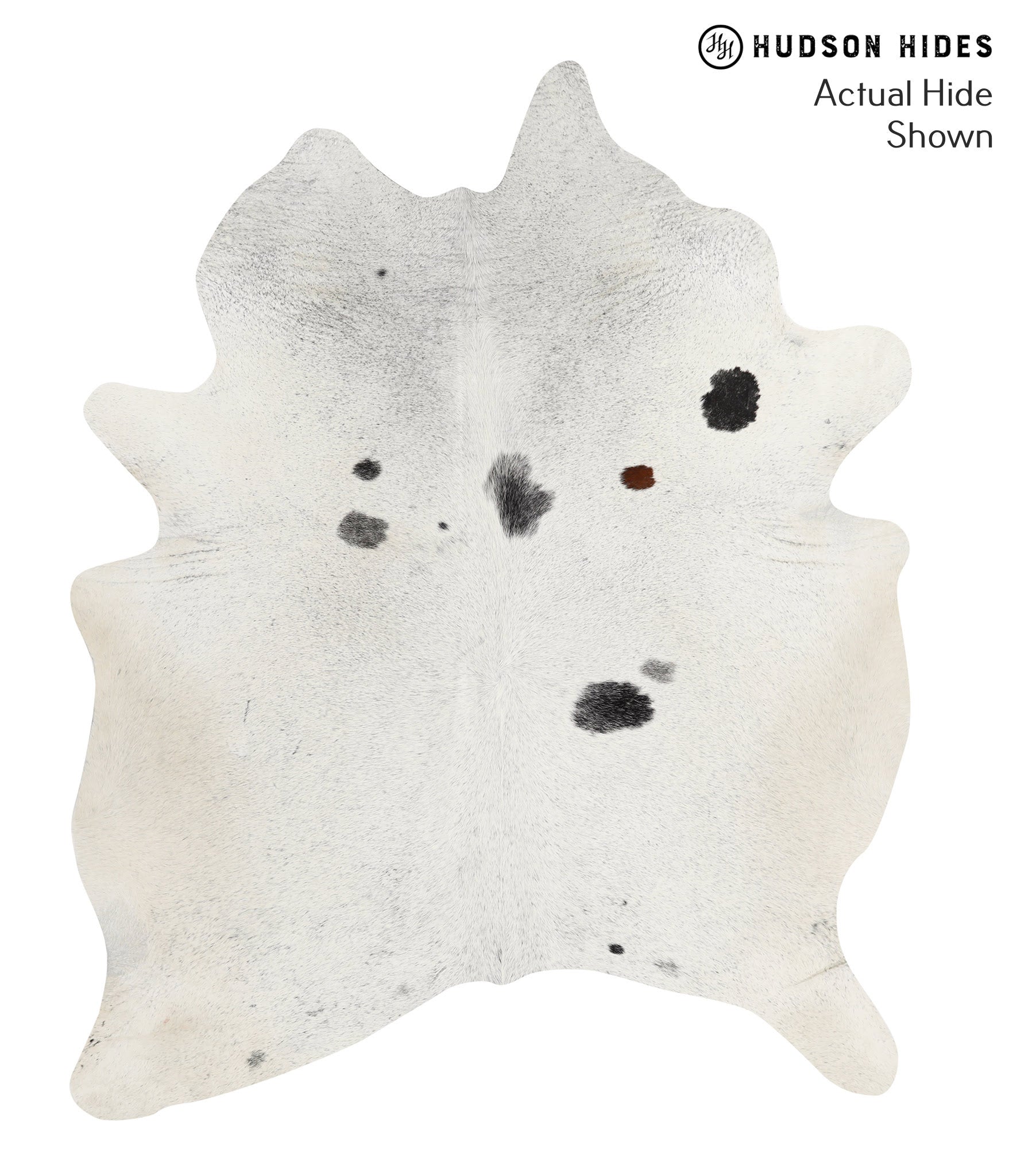 Salt and Pepper Black Cowhide Rug #49430