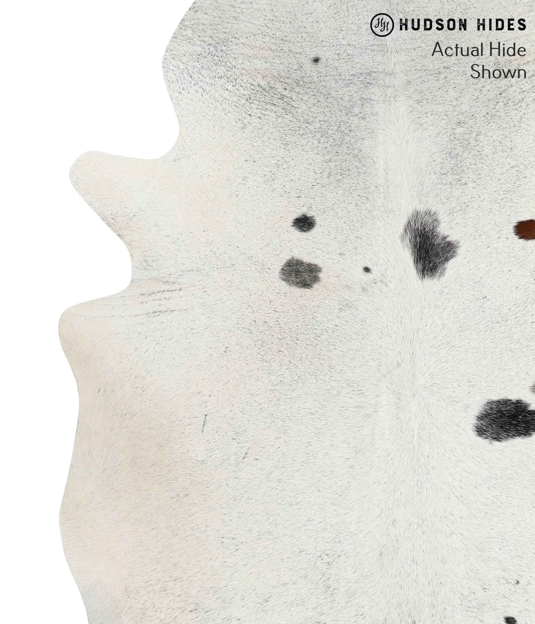 Salt and Pepper Black Cowhide Rug #49430