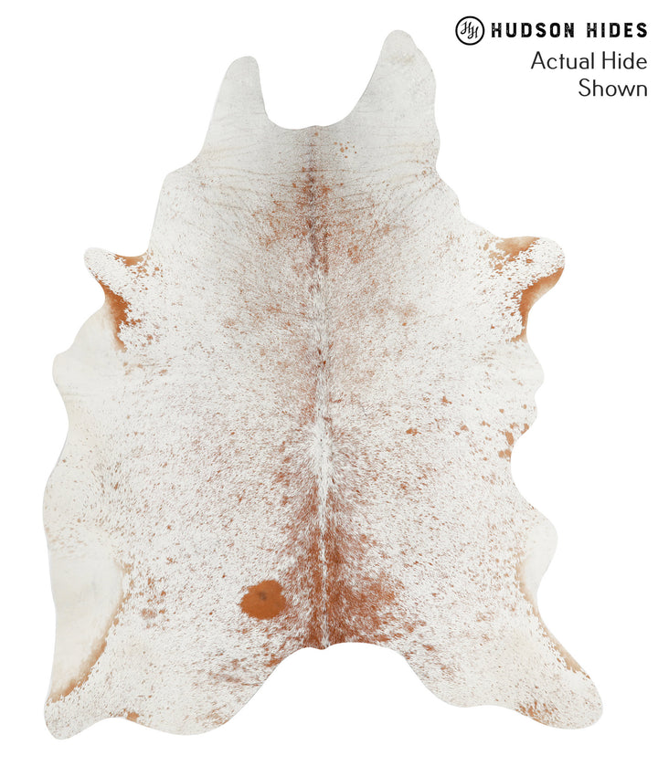Salt and Pepper Brown X-Large Brazilian Cowhide Rug 7'10"H x 6'2"W #49521 by Hudson Hides