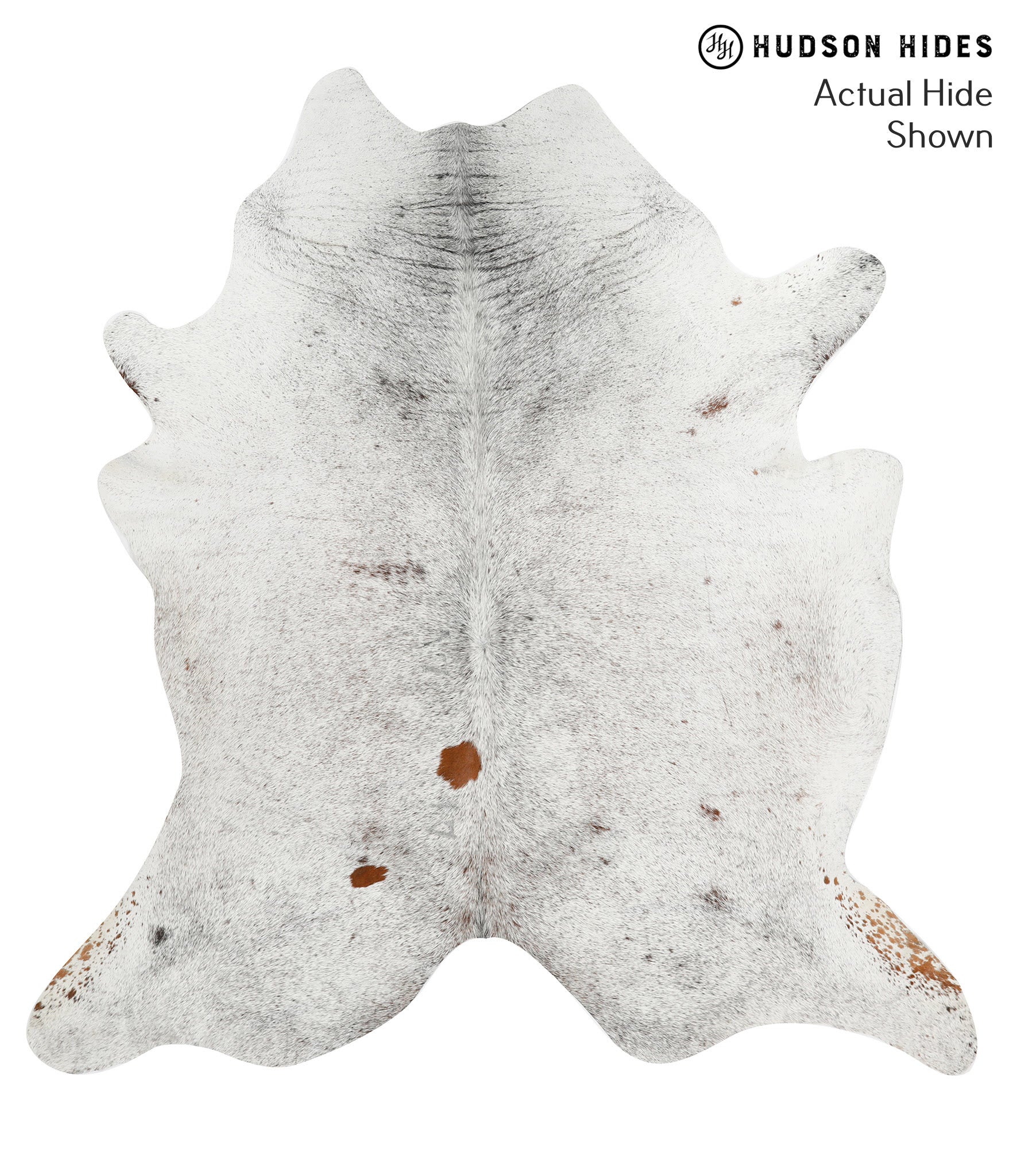 Salt and Pepper Black Cowhide Rug #49527