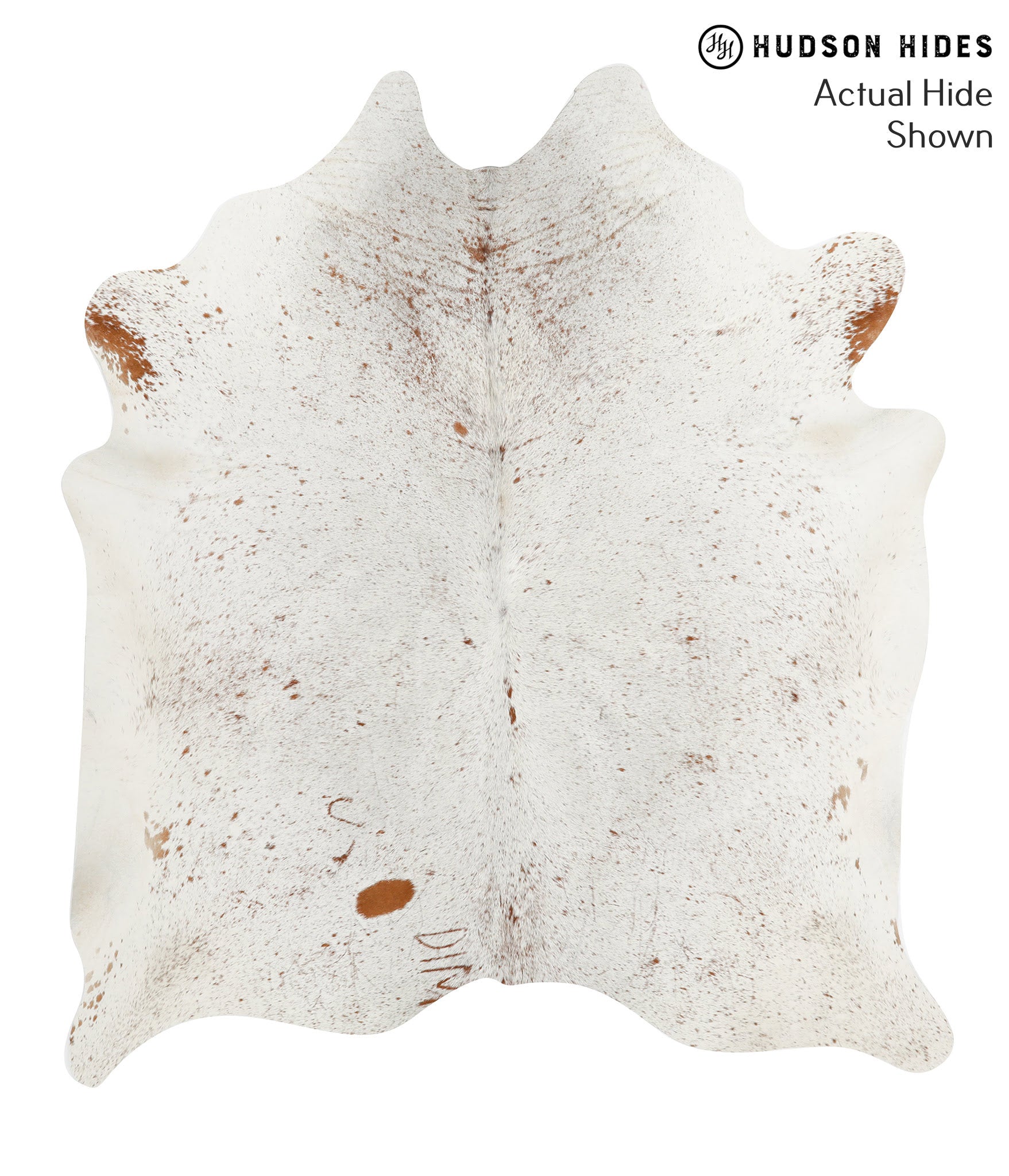 Salt and Pepper Brown Cowhide Rug #49530