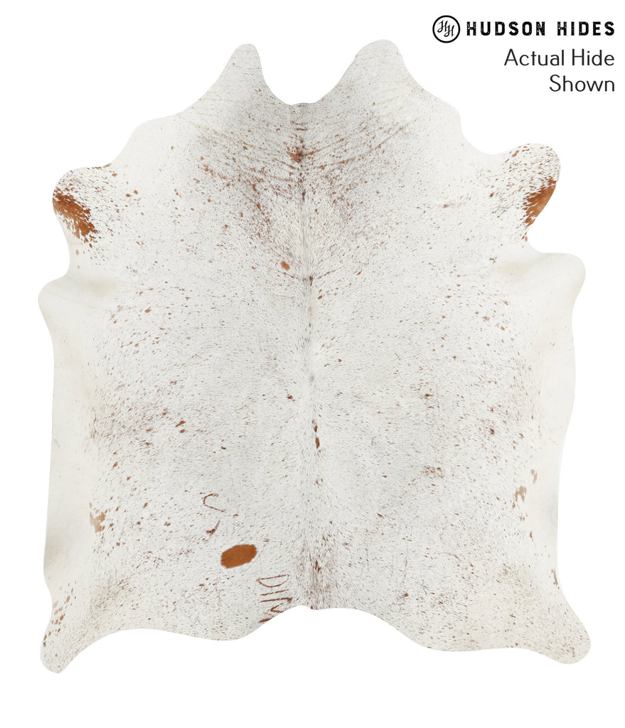 Salt and Pepper Brown X-Large Brazilian Cowhide Rug 6'11"H x 6'0"W #49530 by Hudson Hides