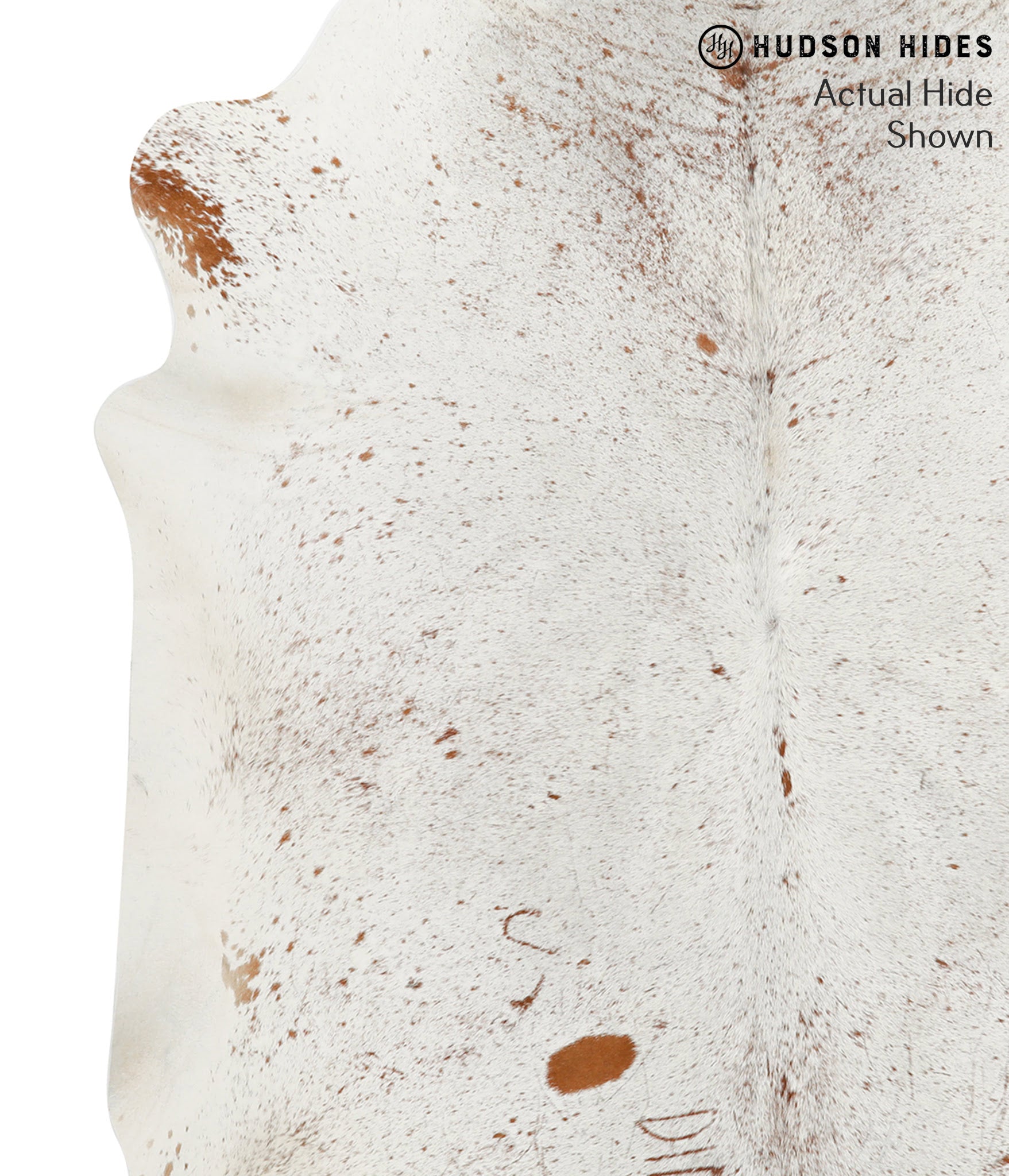Salt and Pepper Brown Cowhide Rug #49530
