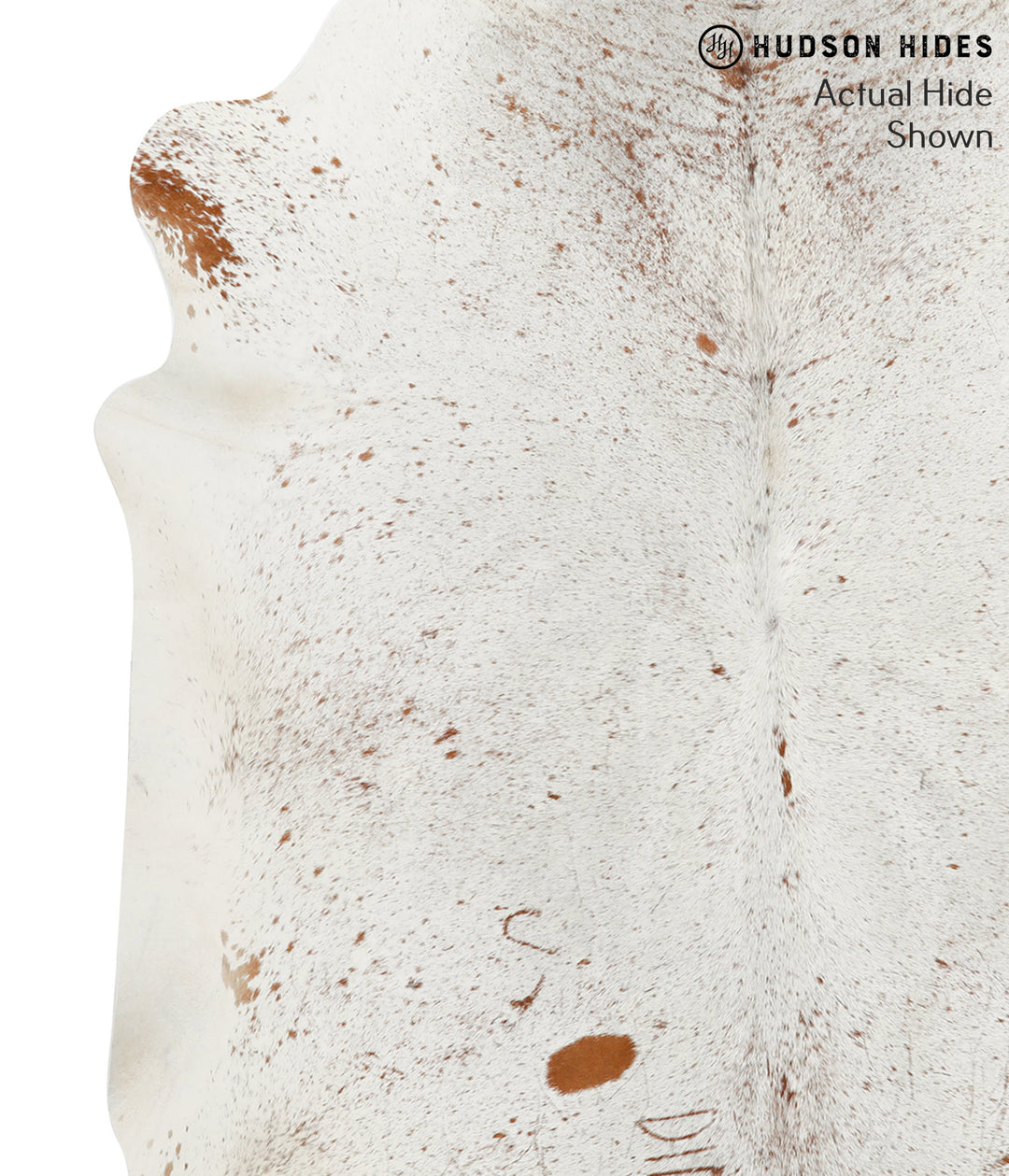 Salt and Pepper Brown X-Large Brazilian Cowhide Rug 6'11"H x 6'0"W #49