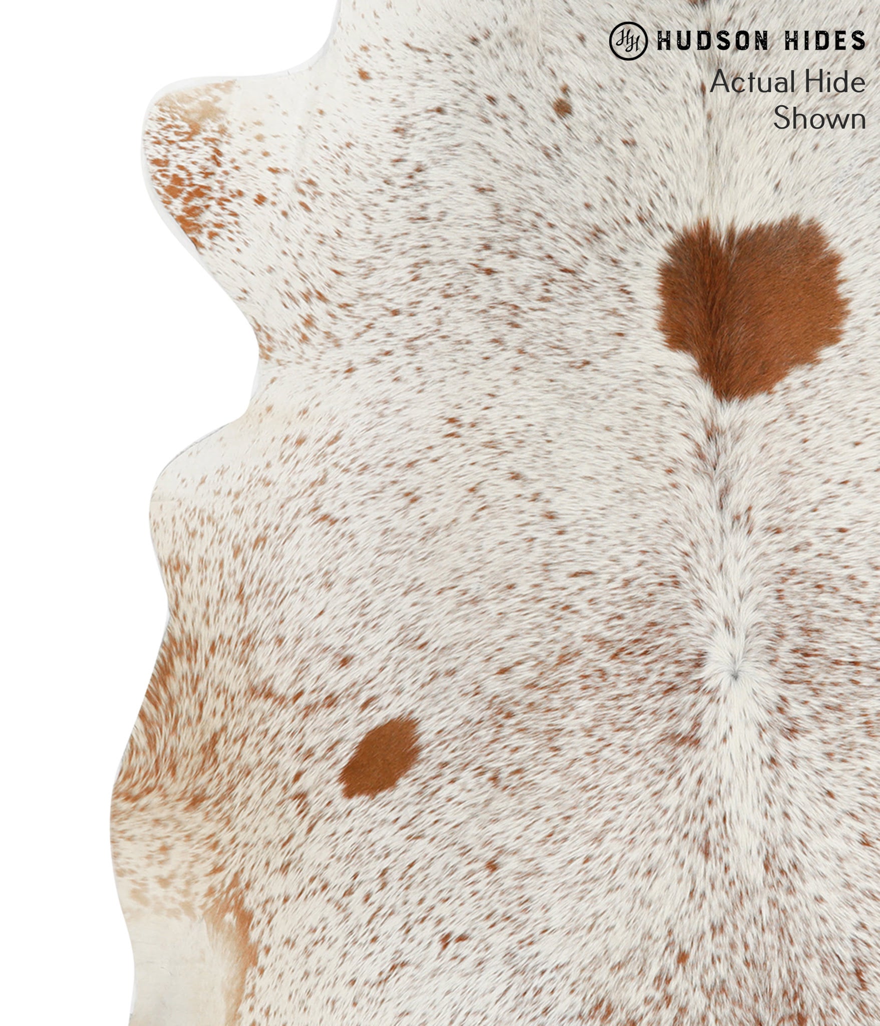 Salt and Pepper Brown Cowhide Rug #49558