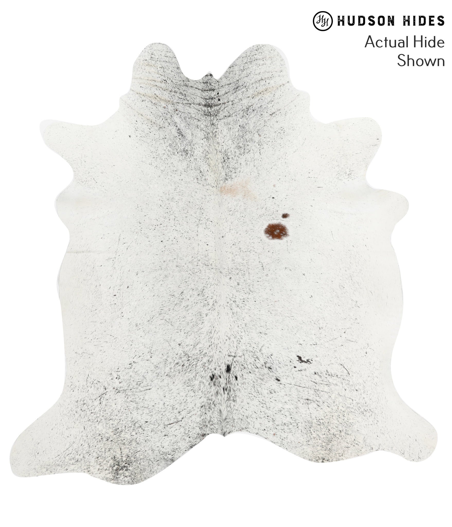Salt and Pepper Black Cowhide Rug #49571