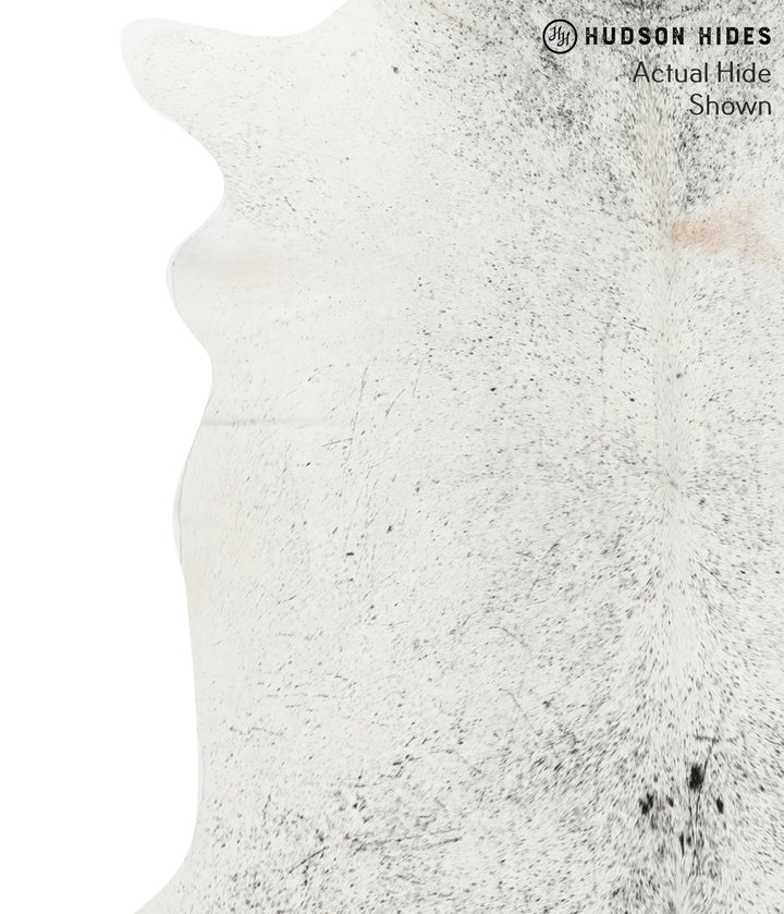Salt and Pepper Black X-Large Brazilian Cowhide Rug 7'0"H x 6'10"W #49571 by Hudson Hides