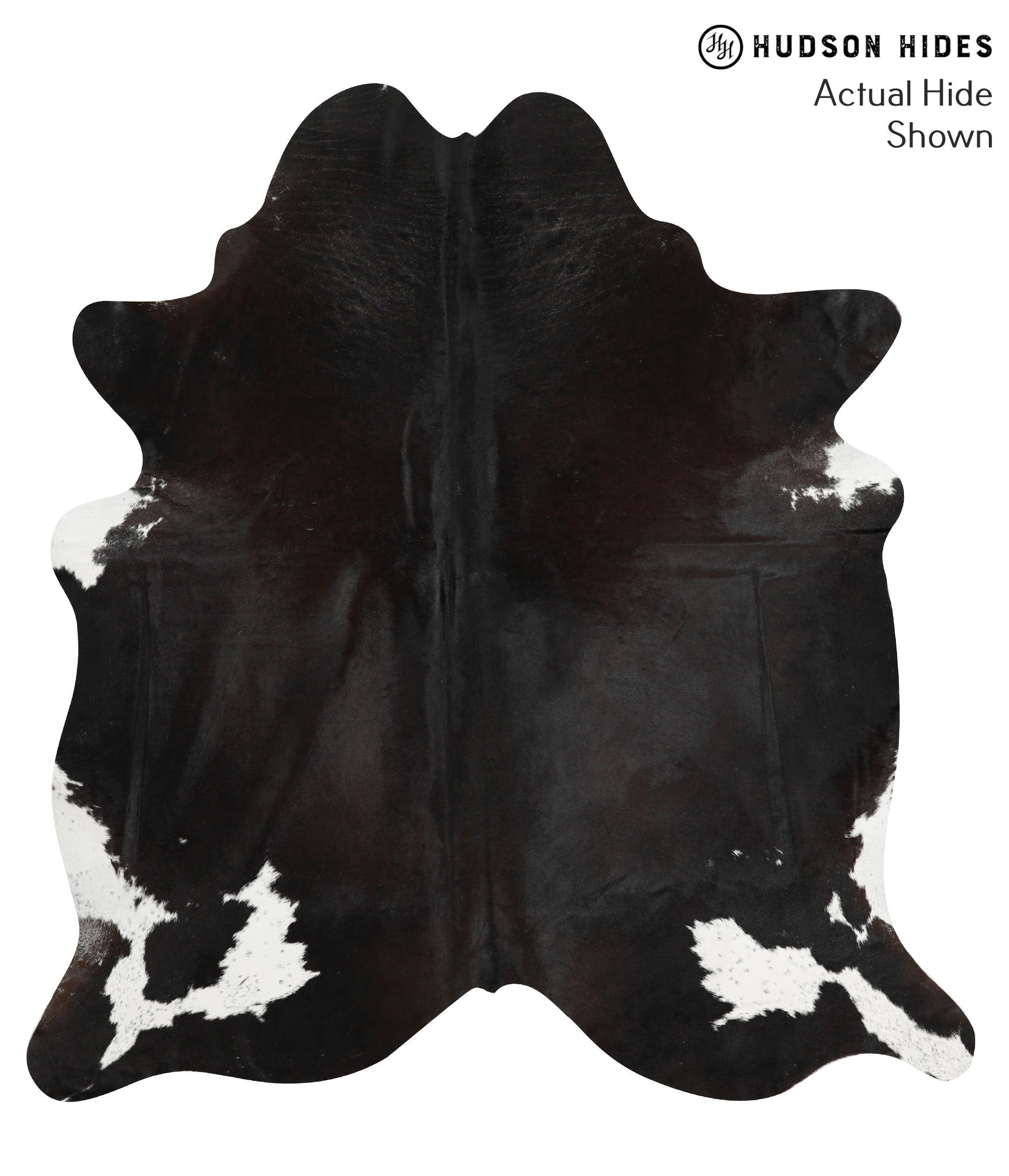 Black and White Cowhide Rug #49592